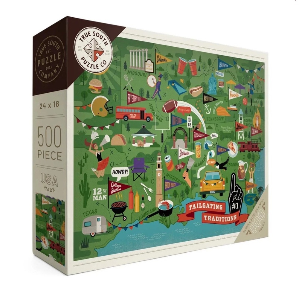 Brand New - 500 Piece SEC Tailgating Puzzle